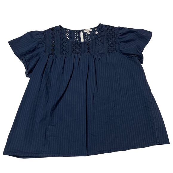 Ella Moss Brianne Blouse - Blue - XXL - Picture 1 of 9